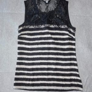 Forever New (Ever New) Melbourne silk striped top size S